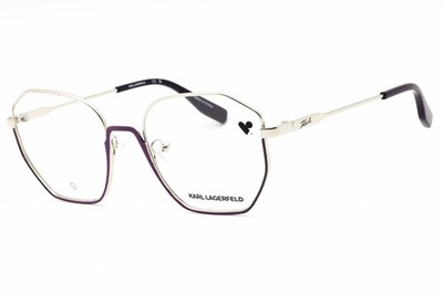 KARL LAGERFELD KL356-532-54 Eyeglasses Frame Size 54mm 20mm 140mm SILVER Women 8