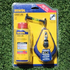 Irwin Strait-Line 100 Feet Chalk Line Reel Model with Chalk and Line Level Kit