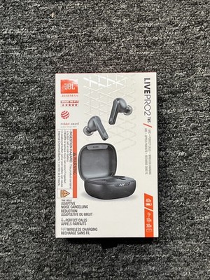 JBL Live Pro 2 True-Wireless Noise Canceling Headphones Earbuds Black NIB