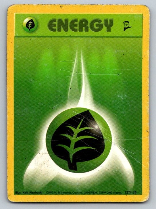 Grass Energy Base Set 2 127/130 DMG