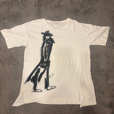 USED Y-3 YOHJI YAMAMOTO OVERSIZED T-SHIRT WITH PERSONAL PRINT ACCEPTABLE