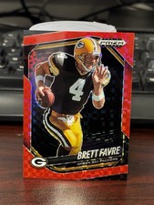 2025 Panini Prizm Black Red Power Prizm Brett Favre # 64/75 Packers NFL