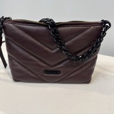 Rebecca Minkoff Crossbody w/ Chain Handle Purse Maroon