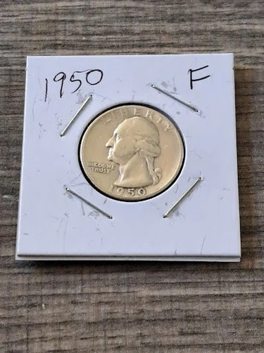 1950 1952 1952d 1953 Silver Wash Quarters US Type 25c 4-Coin Lot Circulated/BU