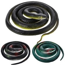 Rubber Snakes Realistic Large Lifelike Plastic Garden 3 Pieces Classic Style