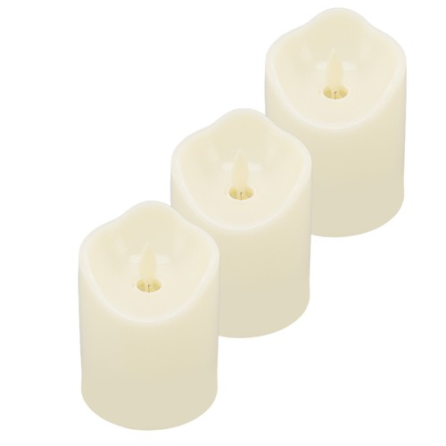 3Pcs LED Swing Candle Light Warm Light Battery Powered Flameless LED Plastic US - Picture 8 of 24