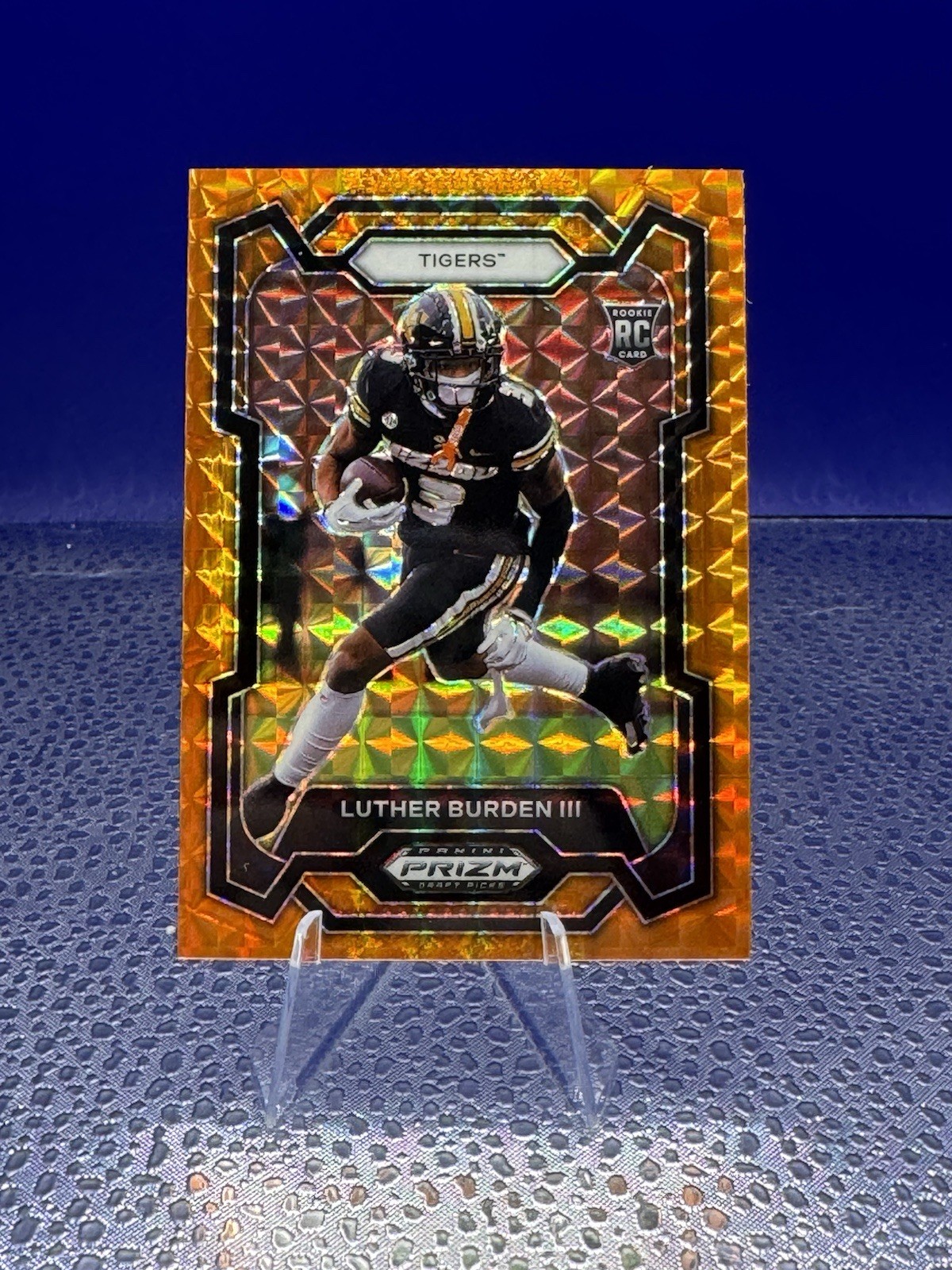 LUTHER BURDEN III 2024 Prizm Draft Picks ORANGE FINITE Prizm RC /39 SP BEARS