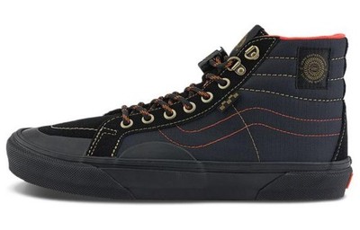 Spitfire Wheels x Sk8 Skate Vans-Hi Reissue 'Black Flame' VN000D1EBFM Unisex