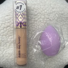 Tarte Shape Tape Concealer 27H Light-Medium Honey with Beauty Blender Sponge New