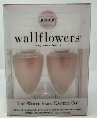 #ad Bath amp; Body Works White Barn PEONY Wallflower Refills 2 Pack RARE RETIRED $17.99