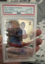 2014-15 Panini Donruss - Elite Status Signatures Joel Embiid #24 Gold Die-Cut 🔥