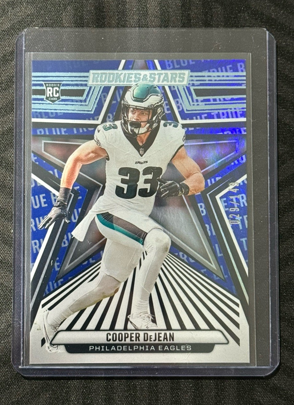 COOPER DEJEAN RC 2024 Panini Rookies & Stars TRUE BLUE 29/149 (RC) Eagles Rookie
