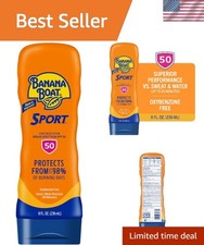 Ultra-Lightweight SPF 50 Sunscreen, 8oz - Broad Spectrum Protection, Sport-Ready 2.14 per gallon