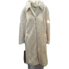 heine Damen Parka Jacke Mantel Teddyfell Winterjacke  weiß Gr. 40 (0357)