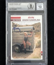 Kendra Sunderland Signed Custom Trading Card BAS Beckett COA Autograph Grade 10