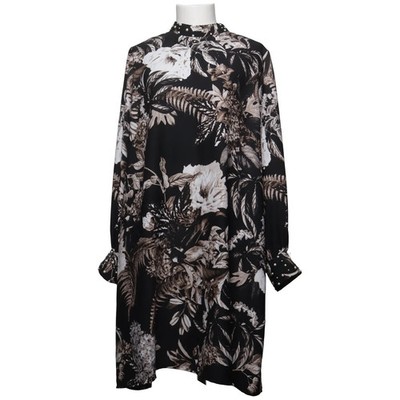 Isolde, Kleid, Größe: L, Schwarz/Mehrfarbig, Polyester, Blumen, Damen #SHo