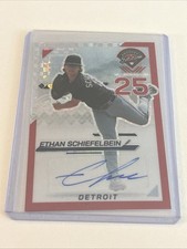 2025 Panini Prospect Edition Ethan Schiefelbein Red Checker Autograph 11/99