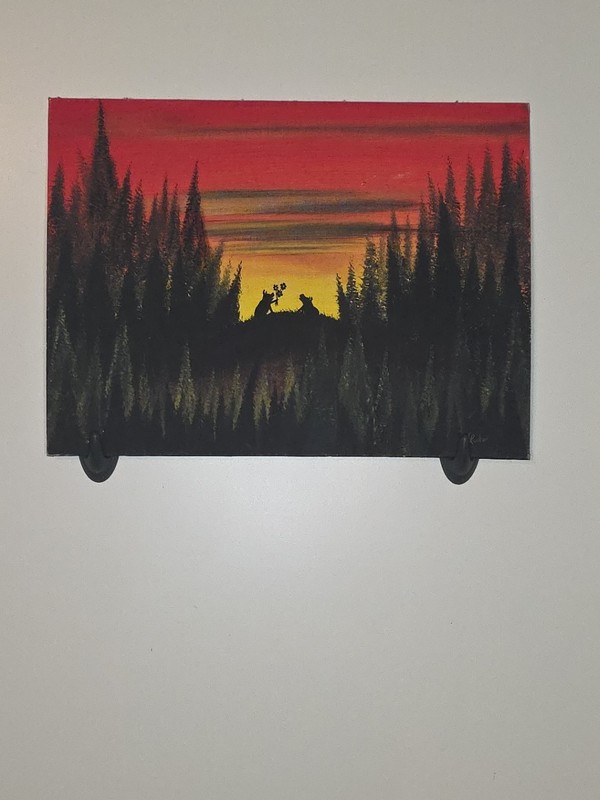 Mike Luke Oil On Canvas Interlude At Hansons Lower Forty