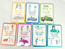 VTG 1974 Sports 'n Things High Interest Math Series Game Flash Cards Home School