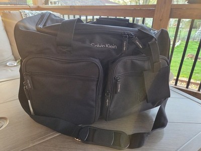 Calvin Klein Large Black Duffel Bag NWOT Travel Weekender Gym Bag