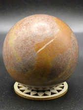 Sphere Carving 6.78cm - Includes Stand - Home Decor Rock Gift Crystal Ornament