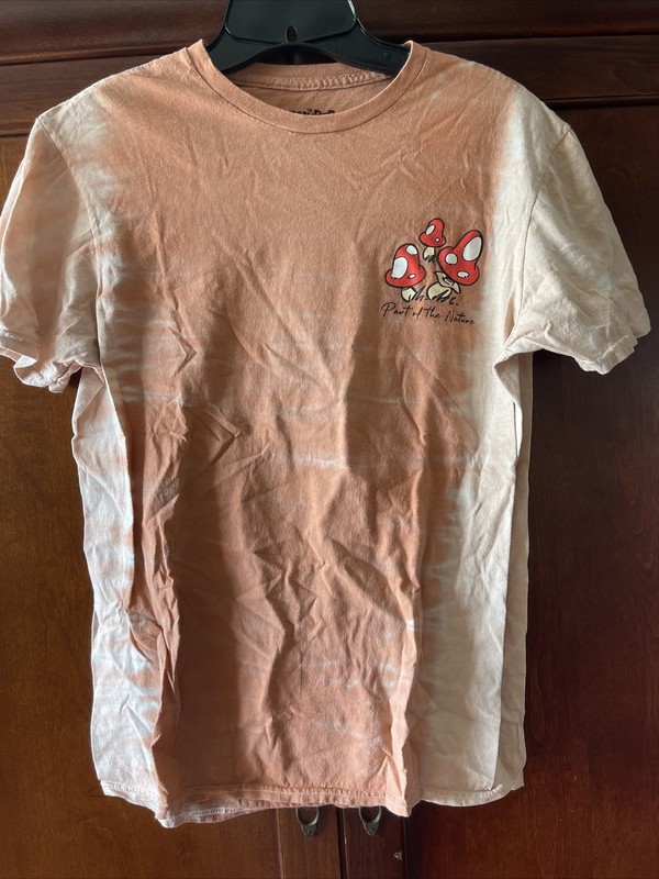 The Smurfs Mens T Shirt Size M Tye Due Orange Pink