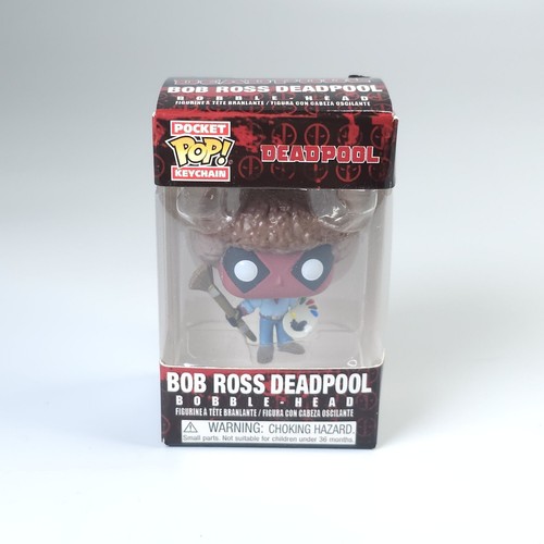 Funko Pocket POP Keychain Bob Ross Deadpool Movie Bobble Head Marvel ...