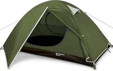 Camping Tent 1/2/3/4 Man Tent Waterproof Double Door Backpacking Tent