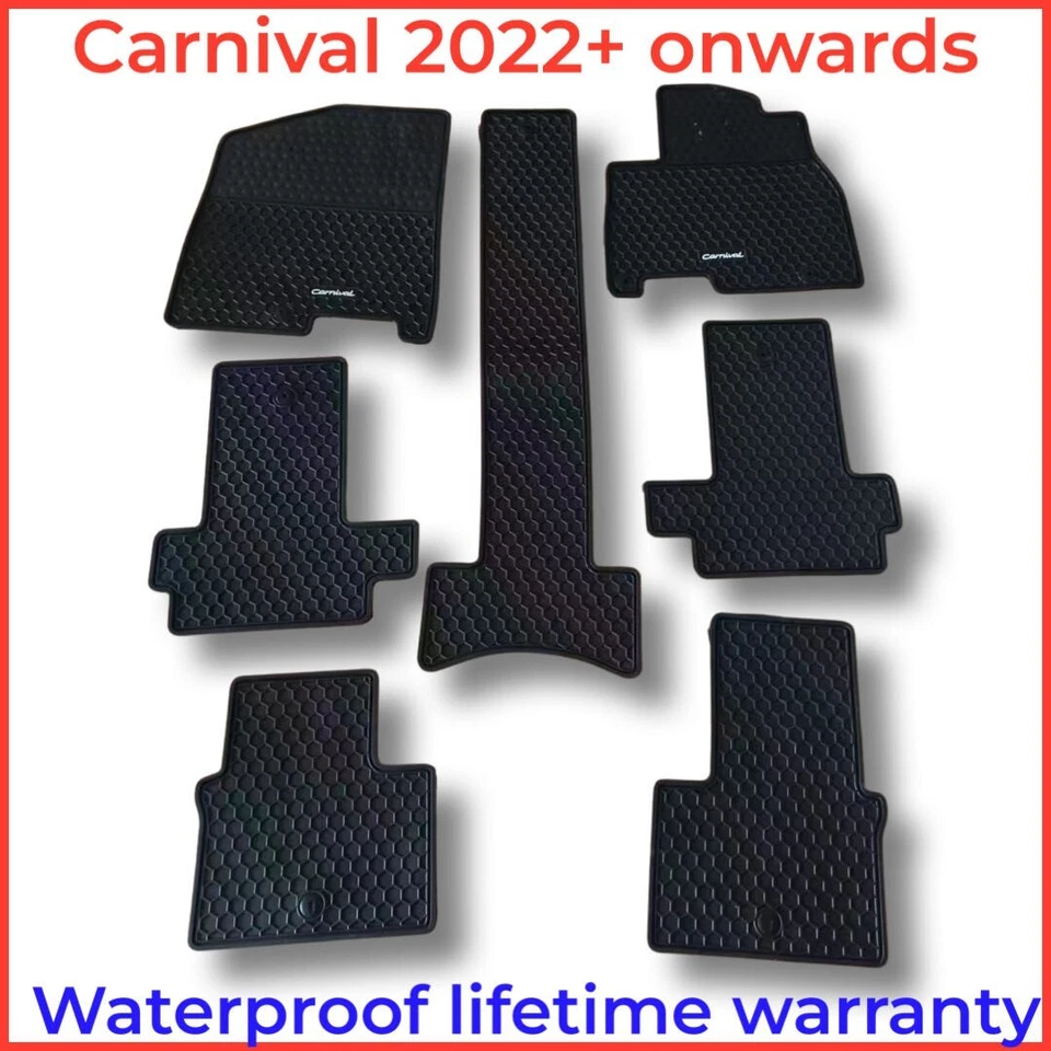 Custom Heavy Duty Waterproof Rubber Car Floor Mats for Kia Carnival 2021 - 2025