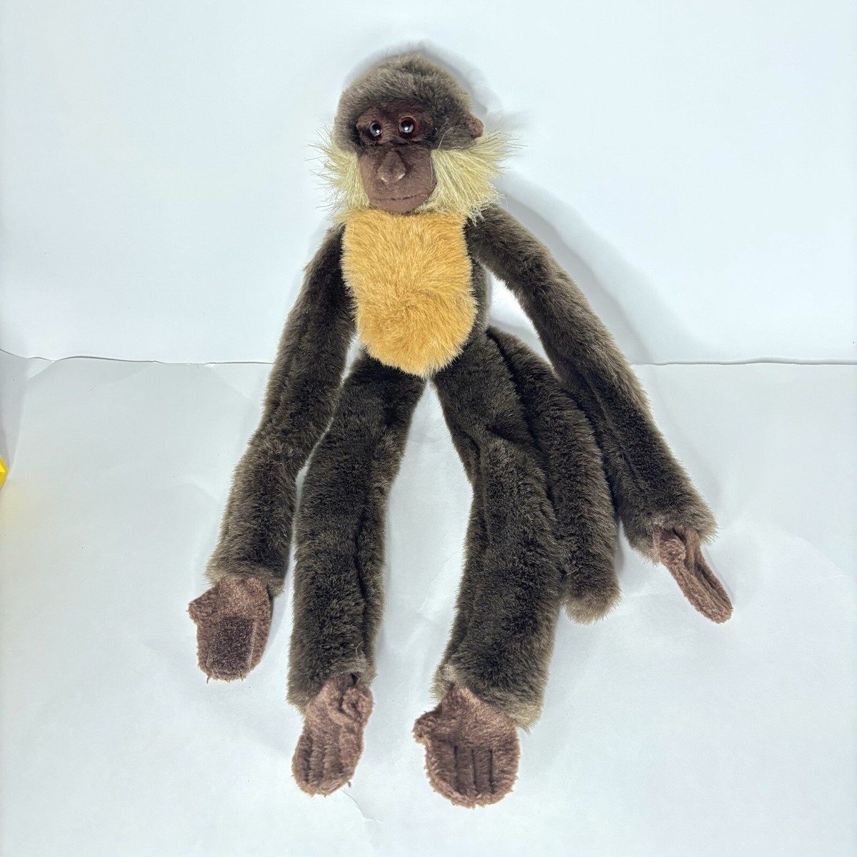 San Diego Zoo Plush Brown Monkey Hanging Stuffed Animal Long Hands