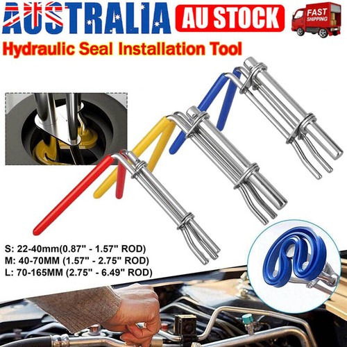 Yibei-tech 3-Piece Hydraulic Cylinder Piston Rod Seal U-Cup Installation Tool Kit – Universal Fit