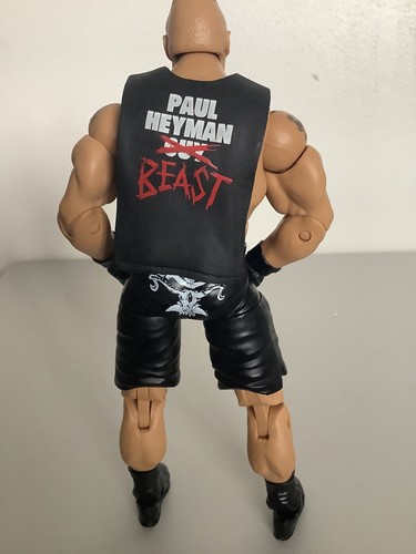 ACTION FIGURE WWE BROCK LESNAR MATTEL ELITE COLLECTION SERIES 37 WRESTLING CON - Foto 5 di 5