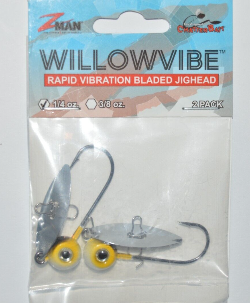 BALDMAN☯️ zman z-man willowvibe 1/4oz shiner silver vibration bladed jighead