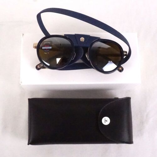 Vuarnet Men's Skilynx Glacier Round 03 Mineral Lens Sunglasses W/ Blue Shield