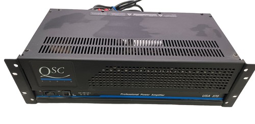 Rack Mount QSC USA 370 2-Chanel Pro Power Amplifier 110W/CH @ 8-Ohm 185W @ 4