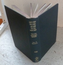 Vintage Book 1960 Modern Workshop Technology Part 2 Machine Tools Manufacturing