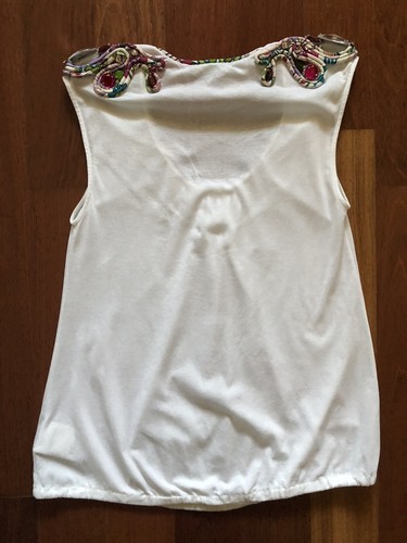 dsquared2 t-shirt donna M pietre strass cotone - Foto 8 di 11