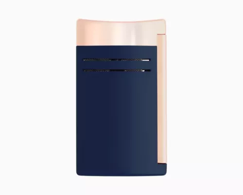 S.T. Dupont Lighter Jet Windproof Maxijet Blue Lacquer Real / Rose Gold 020173