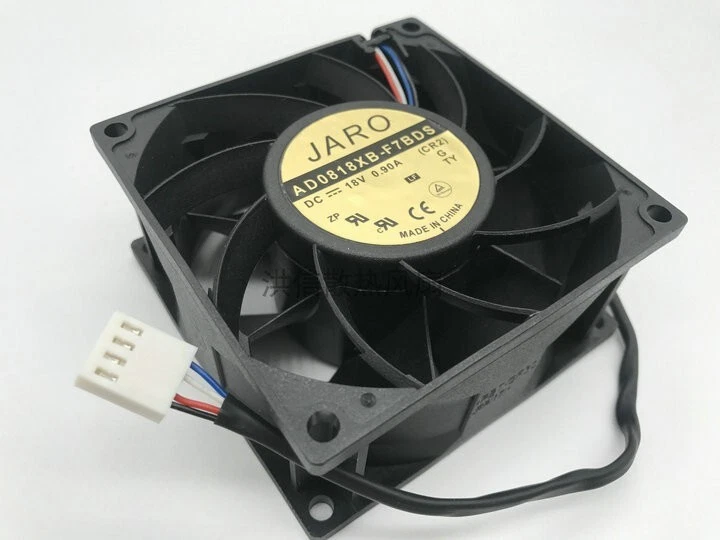 ADDA 8038 AD0818XB-F7BDS DC18V 0.90A 80mm cooling fan 4pin - Image 2 of 3