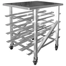 GSW AAR-CRAW41 All Welded Aluminum Half Size Countertop Can Rack Storage
