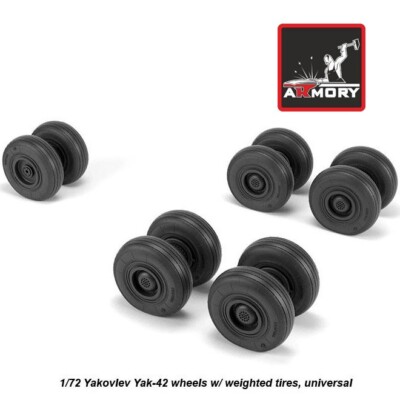 Armory AR AW72061 Scale kit 1:72 Yakovlev Yak42 Clobber wheels w/ weighted tires
