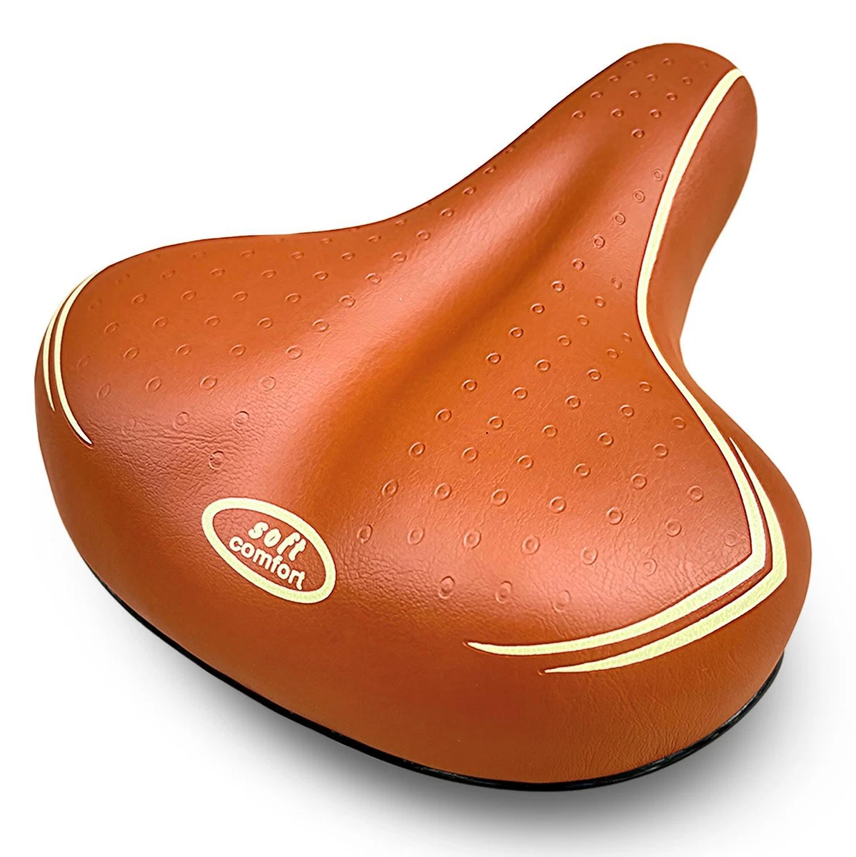 Ancienne selle vélo cuir Croupon spécial marron Pryma 1 vélo