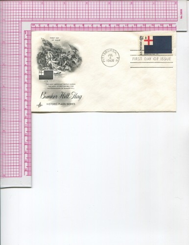 FDI 1968 US flags stamps Artcraft-full set+cover in orig shipper - Picture 13 of 14