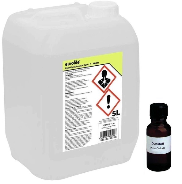 5 Liter 4,80€/L Eurolite Smoke Fluid -P- + Nebelfluid Duftstoff Pina Colada-image