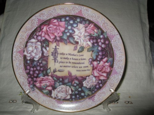 Collectible PLATE Remembrance A Mother's Love The Bradford Exchange certified EC - Picture 3 of 5