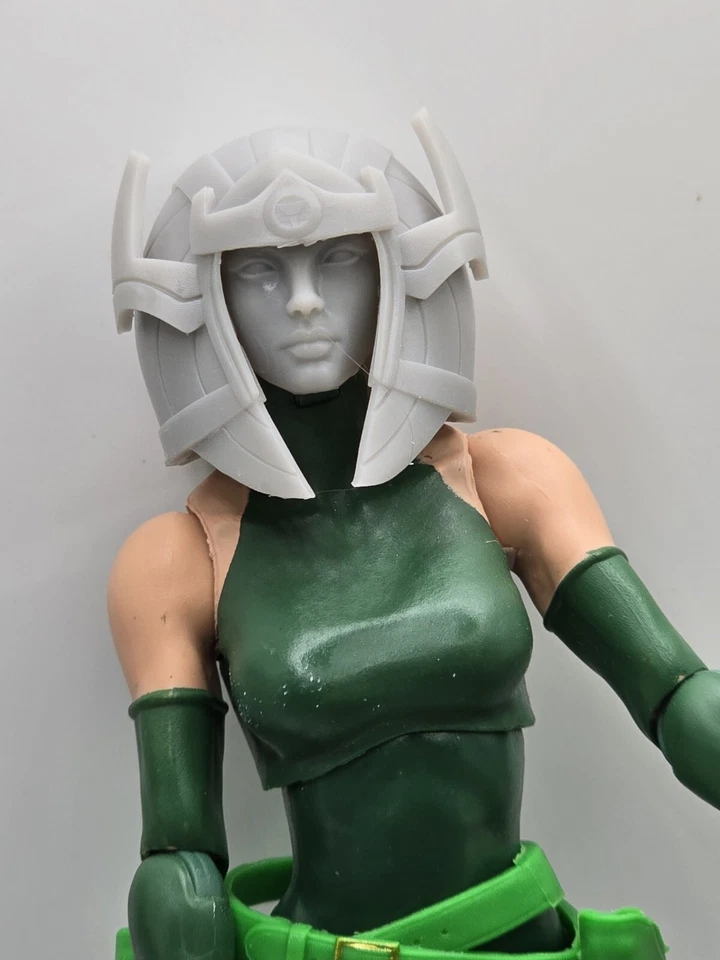 3d Printed BIG BARDA HEAD #2 1:12 6" Joe Classified/Marvel Legends - Image 3 of 3
