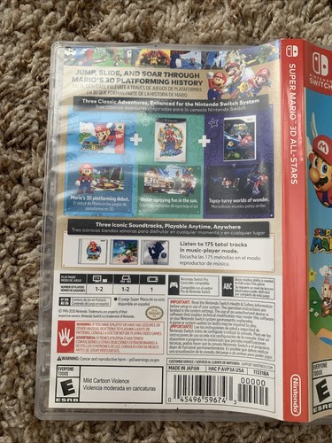 Empty Replacement Case & Artwork ONLY! Super Mario 3D All Stars Nintendo Switch - Picture 5 of 14