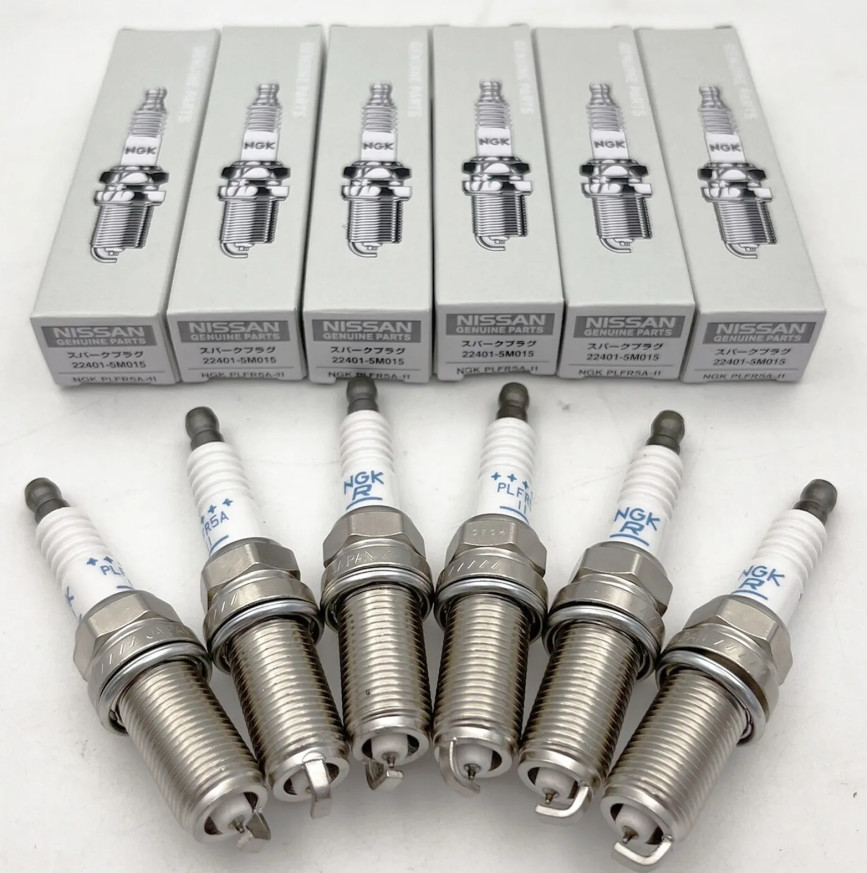 6p 22401-5M015 Spark Plugs for Equator Frontier Quest Maxima Altima US