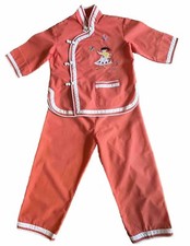 Vintage Plum Blossom Child's Kimono Size 4 Appliqu d Embroidered Asian Outfit