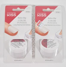 2 Kiss Salon Dip Color Powder Acrylic Powder #KSDC05 ALL HAIL - white